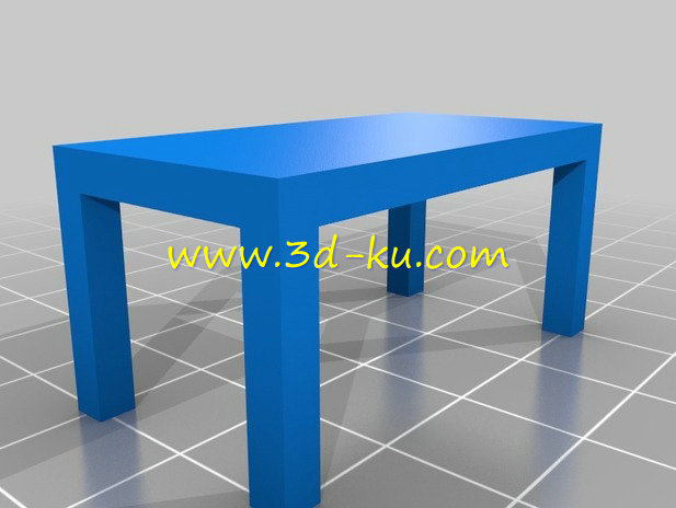 四脚桌子模型的图片1