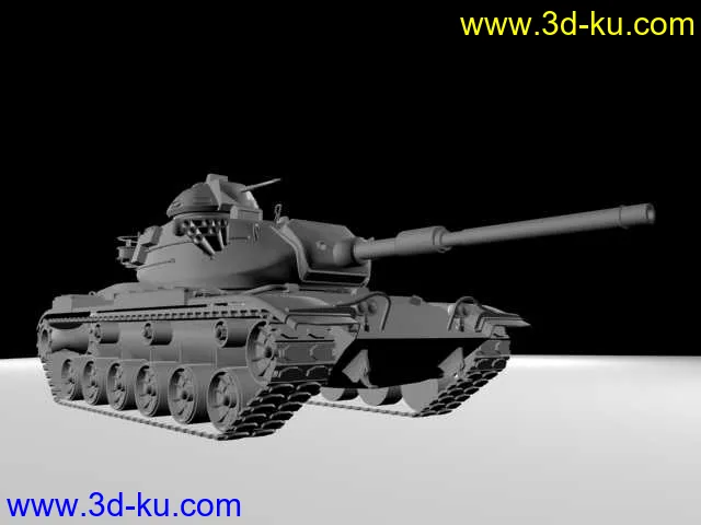 老美的M60中型坦克模型的图片1