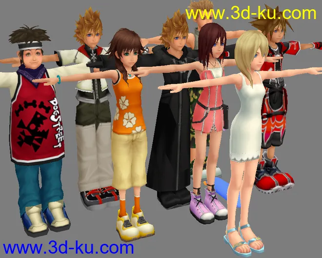 【卡尔共享24】《王国之心2》主要角色模型整合包[PS2游戏机][日本SE]的图片1