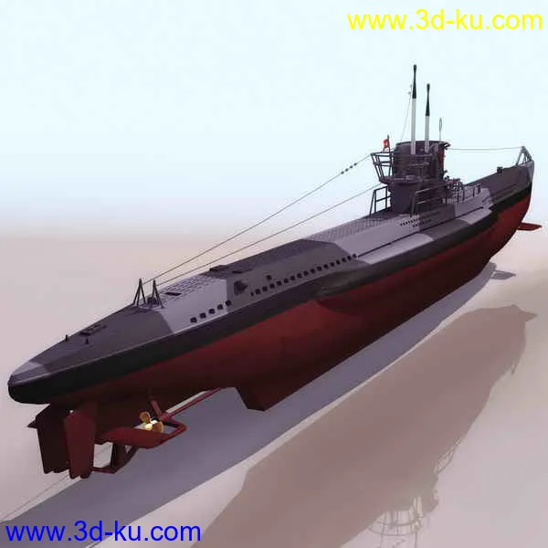 五艘潜水艇模型的图片1