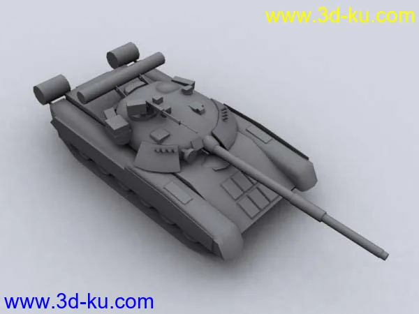 俄军T-80U主战坦克模型的图片1