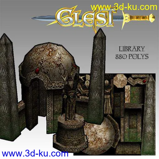 中世纪风格游戏GLEST建筑集模型的图片5