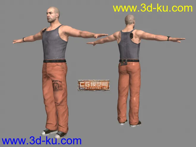 【卡尔共享28】《细胞分裂4：双重间谍》SAM大叔_监狱服装[次世代][法国Ubisoft]模型的图片1