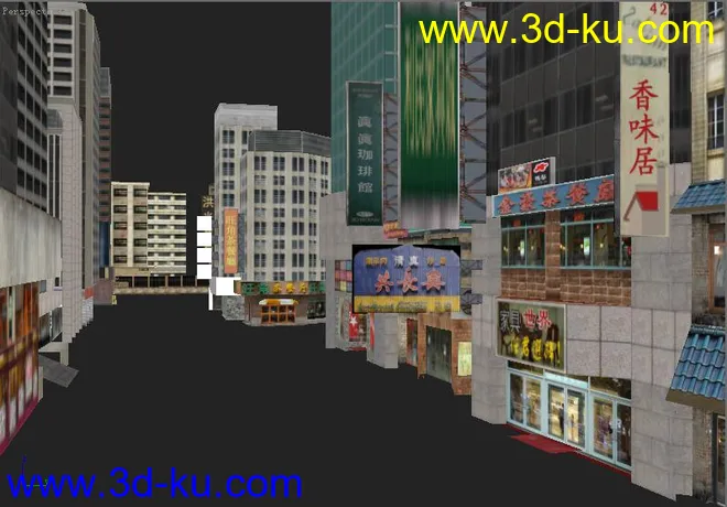 PS2赛车街道马路场景模型的图片1