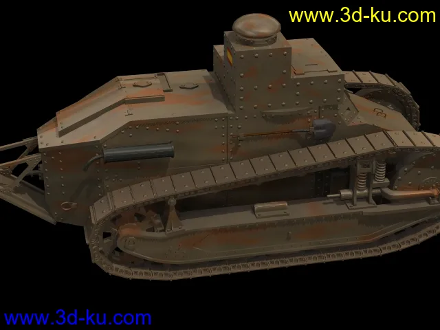 FT17-TOW坦克模型的图片1