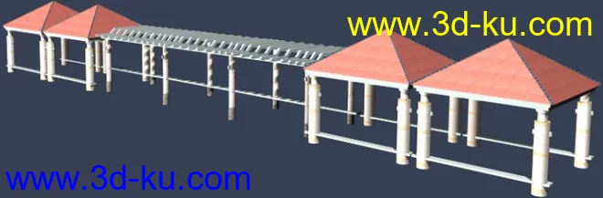 一套室外建筑模型-----------花架的图片12