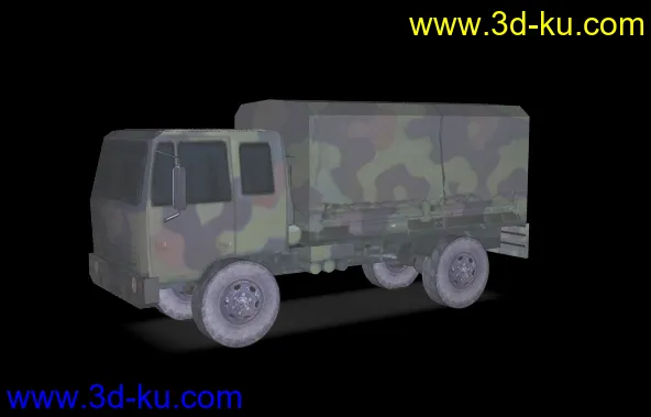 军用卡车简模下载模型的图片1