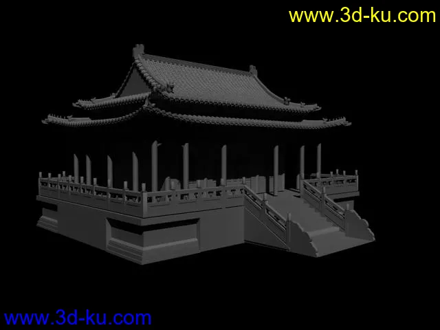 中国建筑之古建(申精)模型的图片1