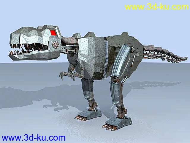 maya8.5 机械恐龙,拿去练手吧模型的图片1