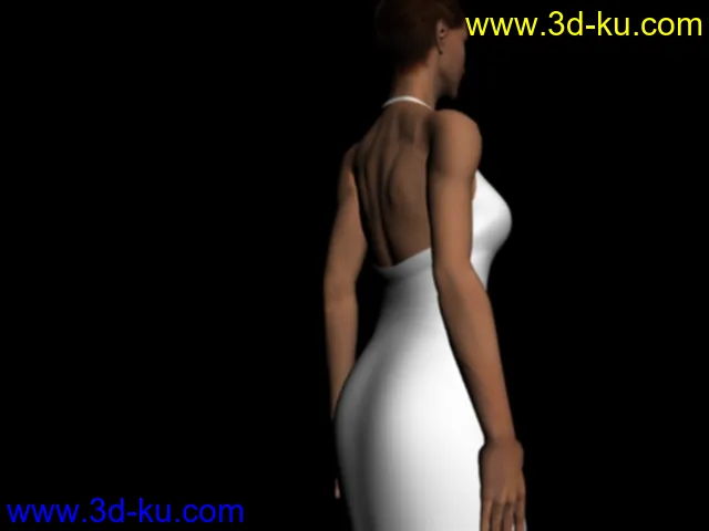 衣服和身体独立的女模(压缩包已上传)模型的图片2