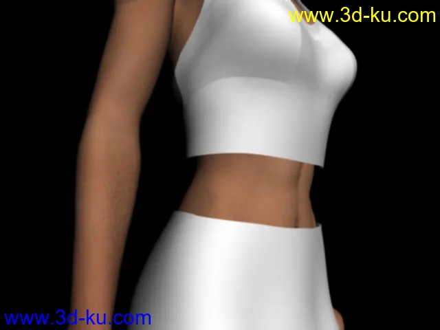 衣服和身体独立的女模(压缩包已上传)模型的图片7
