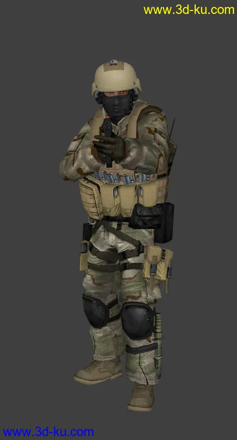 Half Life 男性 Desert Soldier模型的图片1