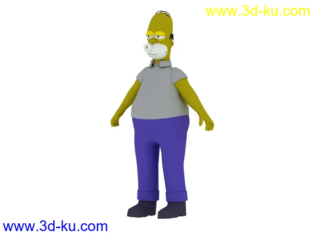男性 河馬 辛普森 Homer Simpson模型的图片1