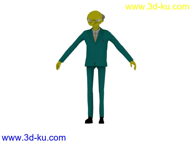 男性 河馬 辛普森 Mr. Burns模型的图片1