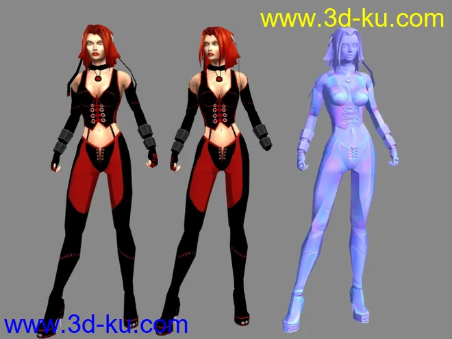 吸血战士2 BloodRayne2的标准服装模型的图片1