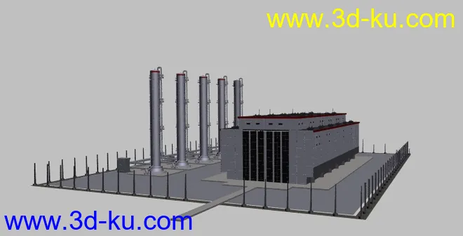 工厂建筑模型的图片1