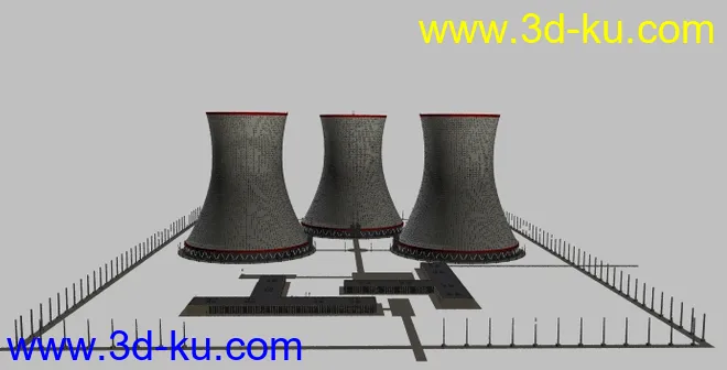 火力电厂建筑模型的图片1