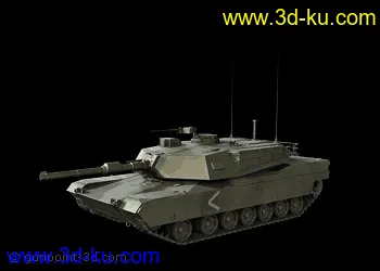 高品質 M1 坦克 (max )格式模型的图片1
