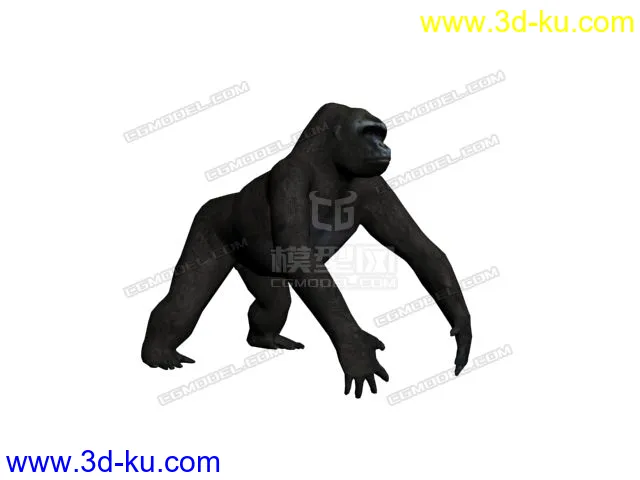 一只黑猩猩模型的图片1
