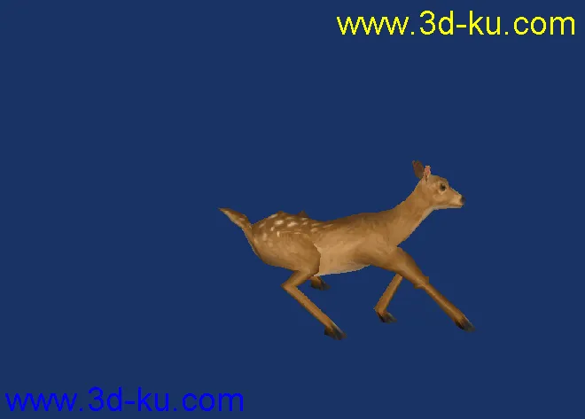 小鹿模型，带贴图绑定和动作的图片2