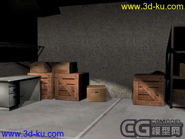 DC2(VR)仓库内景模型的图片1