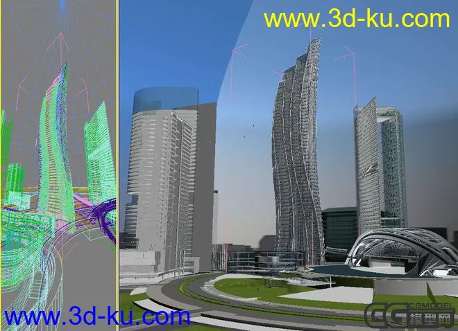 未来城市带贴图完整版模型的图片2