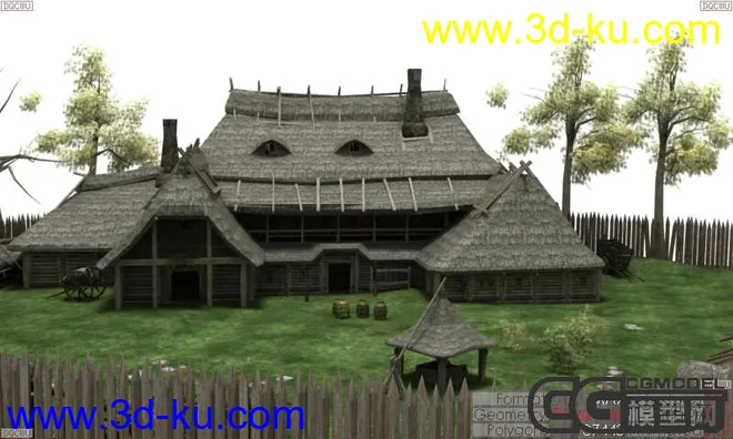 [首发] 农村小景 小木屋模型的图片2