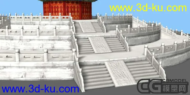 maya版天坛祈年殿（有贴图），附赠埃菲尔铁塔及悉尼歌剧院模型的图片2
