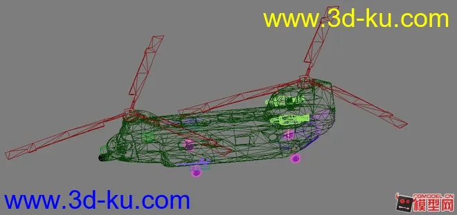 3D模型下载-军用直升飞机的图片1