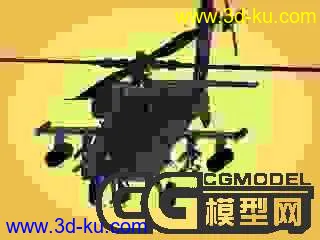 美军阿帕奇直升机——高精度，材质可自己调模型的图片1