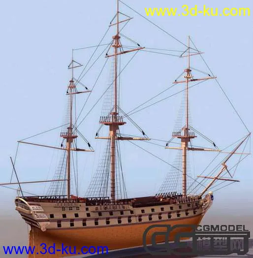 古董帆船模型的图片1