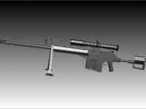 M82巴特雷 大口径狙击步枪模型的图片1