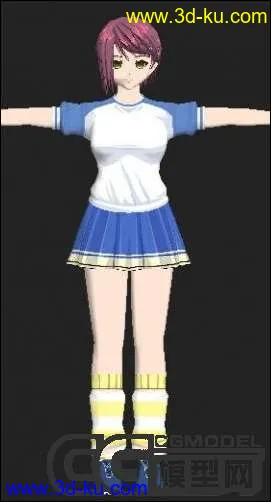 H-GAME同级生女主角之一模型的图片1