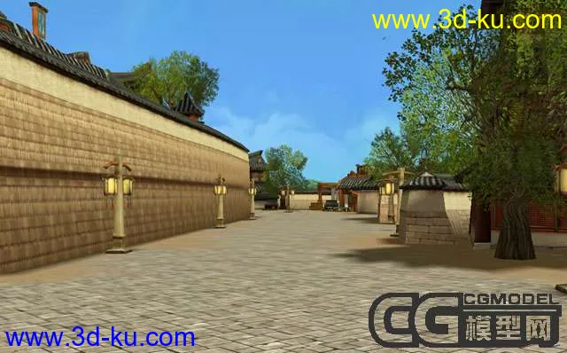 网络游戏“墨香”古代城市场景模型的图片4