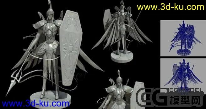 圣斗士 战神阿瑞斯，女战士模型的图片1