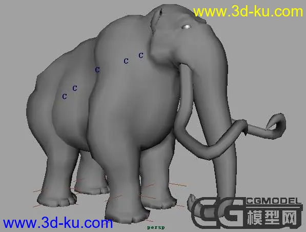 《冰河世纪》中的大象模型的图片1