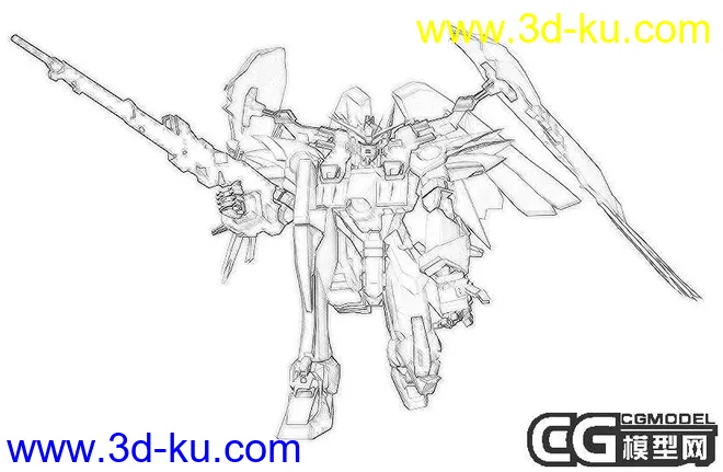 Gundam 飞翼特装零式模型的图片2