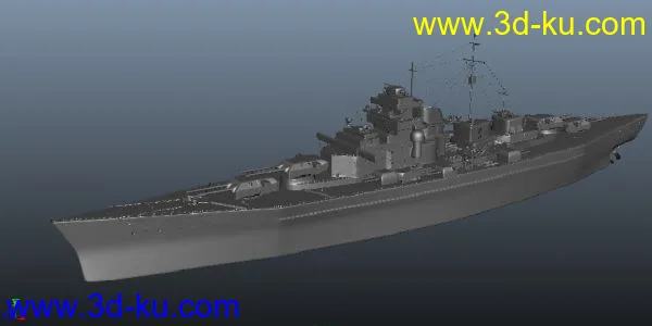 一个小军舰模型的图片1