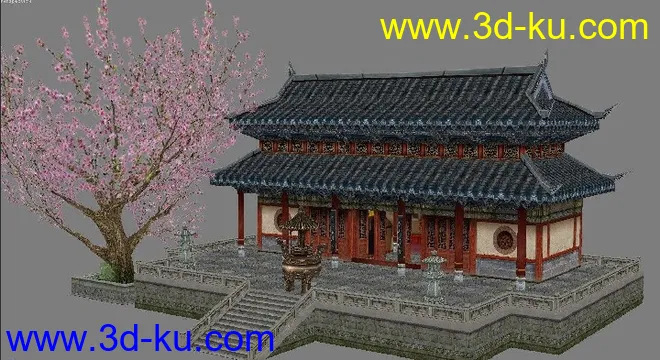 诛仙场景-寺院模型的图片1