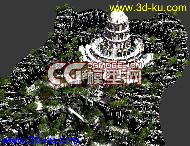 原野水晶城超大精细场景模型的图片4