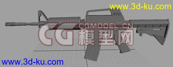 新手制作M4A1模型.无材质无贴图,求指点的图片3