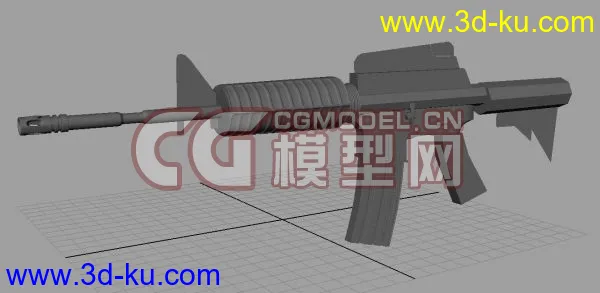 新手制作M4A1模型.无材质无贴图,求指点的图片4