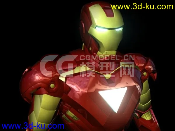 新版钢铁侠IronMan 带绑定材质模型的图片1