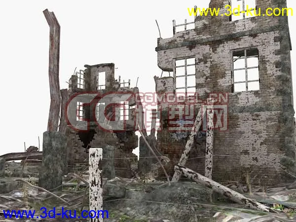现代废墟场景模型的图片1
