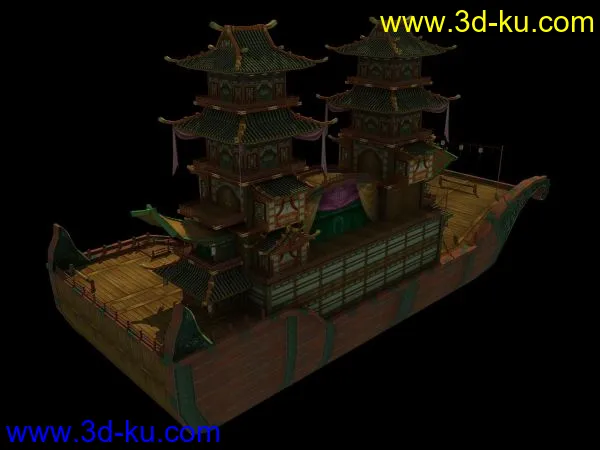 剑网三扬州城画舫模型的图片3