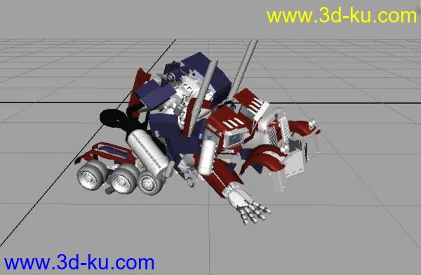 超强变形金刚擎天柱模型  附带变形动画K帧  超强  《审精》的图片2
