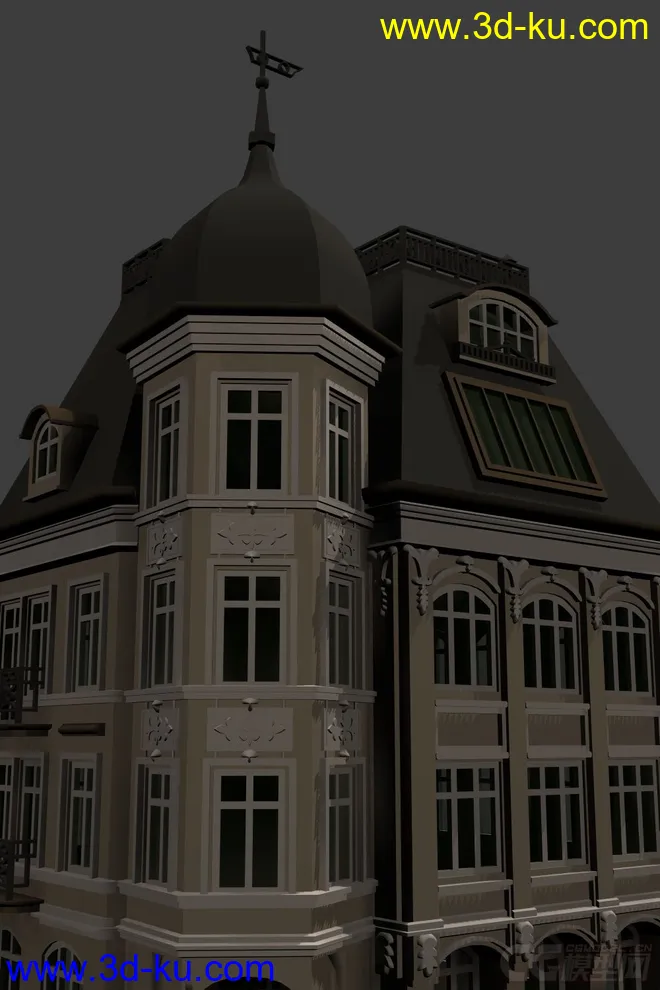 欧式风格建筑模型的图片4
