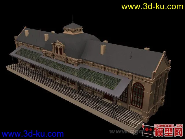 车站场景建筑模型的图片1