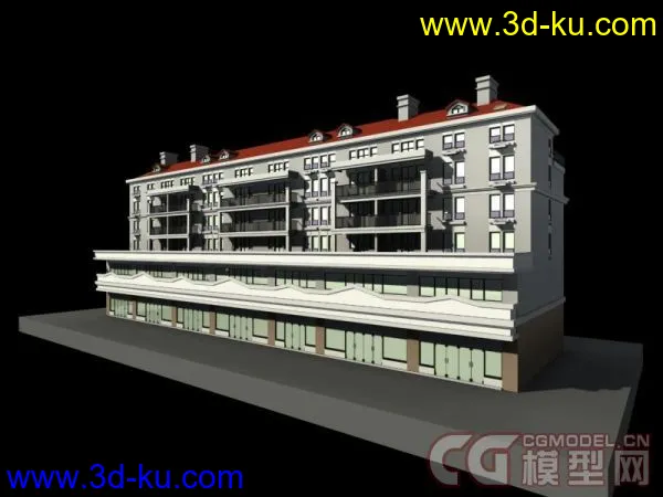 居住小区公寓楼模型的图片5