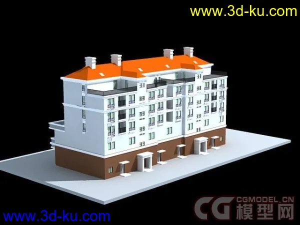 居住小区公寓楼模型的图片16